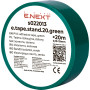19x0,13мм 20м Ізоляційна стрічка ПВХ зелена [s022013] E.NEXT e.tape.stand.20.green