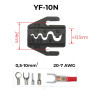 Матрица YF-10N 0.5-10 мм.кв 20-7 AWG для кримпера серии YF [YF-10N] TACTIX