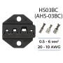 HS-03BC 0,5-6 мм.кв 20-10 AWG Комплект обтискного інструменту [AHS-03BC-k] (кримпер) TACTIX