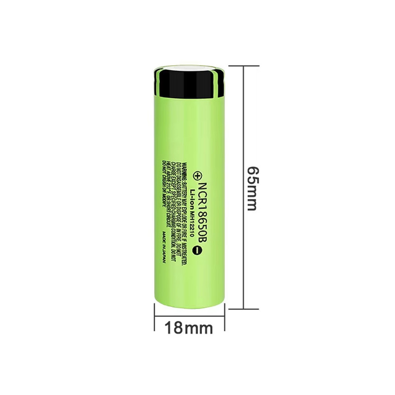 Аккумулятор NCR18650B 3400mAh Li-ion 3,7V без защиты (1 шт.) [NCR18650B] Panasonic
