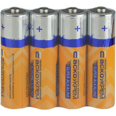 Батарейка АА щелочная 1.5V shrink 4шт [Аско.LR6.SP4] АСКО-УКРЕМ