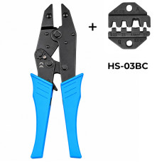 HS-03BC 0,5-6 мм.кв 20-10 AWG Комплект обтискного інструменту [AHS-03BC-k] (кримпер) TACTIX