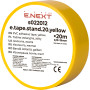 19x0,13мм 20м Ізоляційна стрічка ПВХ жовта [s022012] E.NEXT e.tape.stand.20.yellow