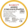 19x0,13мм 20м Ізоляційна стрічка ПВХ жовта [s022012] E.NEXT e.tape.stand.20.yellow