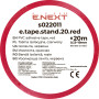 19x0,13мм 20м Ізоляційна стрічка ПВХ червона [s022011] E.NEXT e.tape.stand.20.red