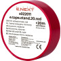 19x0,13мм 20м Ізоляційна стрічка ПВХ червона [s022011] E.NEXT e.tape.stand.20.red