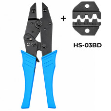 HS-03BD 0,5-6 мм.кв 20-10 AWG Комплект обтискного інструменту [AHS-03BD-k] (кримпер) TACTIX
