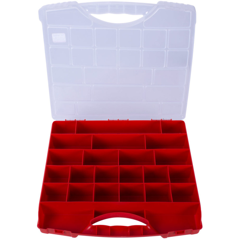 Органайзер 24 відділення 340x320x50мм пластиковий [t011014] e.toolbox.pro.14 E.NEXT