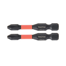 Биты ударные PH2 50мм крестовая закаленная сталь (2шт.) [INSOTSBPH455112MT0] 455112 TACTIX