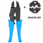 (AV)HS-101 0,5-10 мм.кв 20-8 AWG Комплект обтискного інструменту [AHS-101-k] (кримпер) TACTIX
