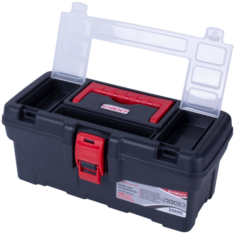 Ящик 320x158x187мм для інструментів пластиковий [t011005] e.toolbox.pro.05 E.NEXT