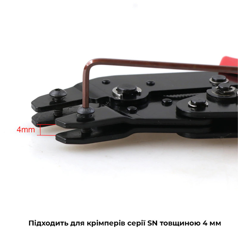 SN-28B 0,25-1 мм.кв 24-18 AWG Комплект обтискного інструменту [(B4)SN-28B-k] (кримпер) TACTIX