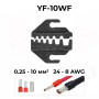 YF-10WF 0,25-10 мм.кв 24-8 AWG Комплект обтискного інструменту [YF-10WF-k] (кримпер) TACTIX