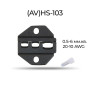 (AV)HS-103 0,5-6 мм.кв 20-10 AWG Комплект обтискного інструменту [AHS-103-k] (кримпер) TACTIX