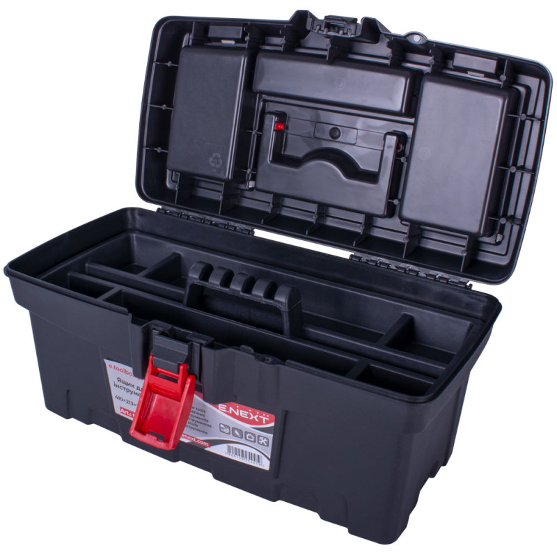 Ящик 410x213x250мм для інструментів пластиковий [t011006] e.toolbox.pro.06 E.NEXT