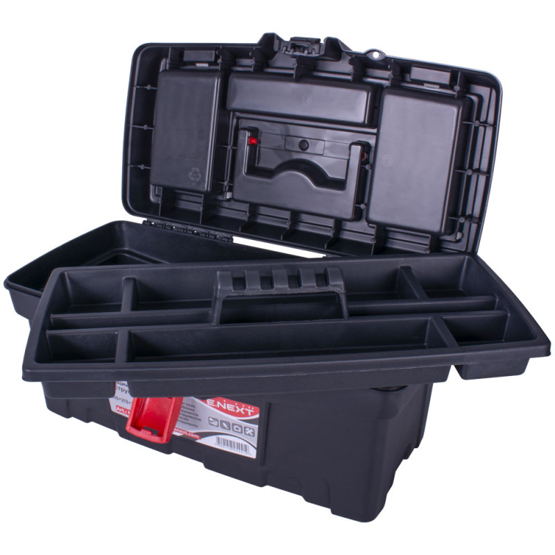 Ящик 410x213x250мм для інструментів пластиковий [t011006] e.toolbox.pro.06 E.NEXT