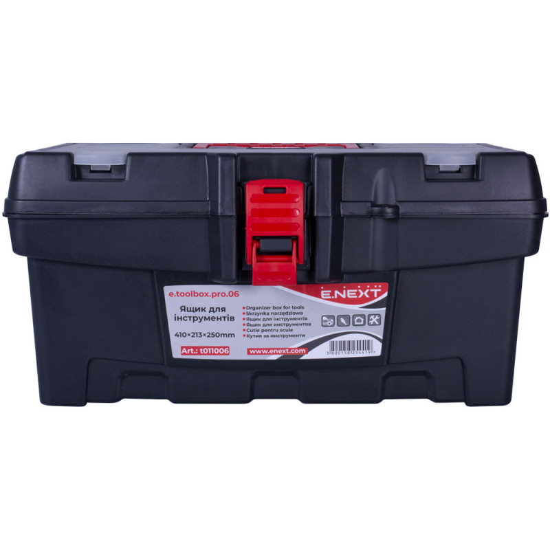 Ящик 410x213x250мм для інструментів пластиковий [t011006] e.toolbox.pro.06 E.NEXT