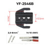 Матрица YF-2546B 2.5-6 мм.кв 14-10 AWG для кримпера серии YF [YF-2546B] TACTIX