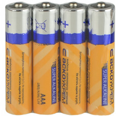 Батарейка ААА щелочная 1.5V shrink 4шт [Аско.LR03.SP4] АСКО-УКРЕМ