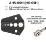 (AV)HS-05H 1.72, 2.6, 5.4, 6.5, 8.1 мм Комплект обтискного інструменту [AHS-05H-k] (кримпер) TACTIX