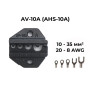 (AV)HS-10A 0,5-10 мм.кв 20-8 AWG Комплект обтискного інструменту [AHS-10A-k] (кримпер) TACTIX