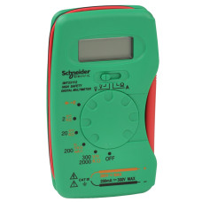 Мультиметр цифровой 300V АС/DC компактный 120x75x18мм [IMT23212] Schneider Electric