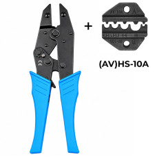 (AV)HS-10A 0,5-10 мм.кв 20-8 AWG Комплект обтискного інструменту [AHS-10A-k] (кримпер) TACTIX