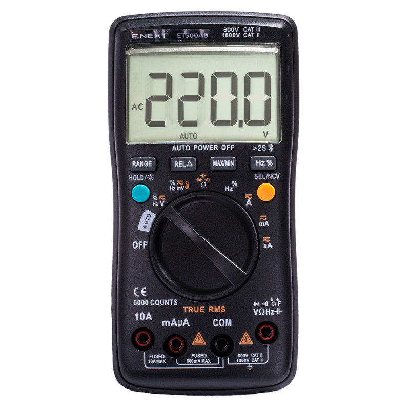 Мультиметр цифровий 161x81x39мм [p074004] e.tool.multitest.pro.ET300AB E.NEXT