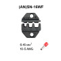 Матрица (AN)SN-A16WF 6-16 мм.кв 10-5 AWG для кримпера серии SN ширина порта 6мм [(B6)SN-A16WF] TACTIX