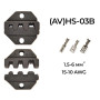Матрица (AV)HS-03B 1.5-6 мм.кв 15-10 AWG для кримпера серии HS [AHS-03B] TACTIX