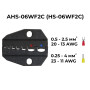 Матрица (AV)HS-06WF2C 0.5-2.5 мм.кв 20-13 AWG для кримпера серии HS [AHS-06WF2C] TACTIX