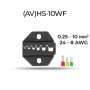 (AV)HS-10WF 0,25-10 мм.кв 24-8 AWG Комплект обтискного інструменту [AHS-10WF-k] (кримпер) TACTIX