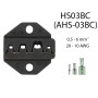 Матрица HS-03BC 0.5-6 мм.кв 20-10 AWG для кримпера серии HS [AHS-03BC] TACTIX