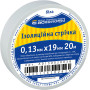 19x0,13мм 20м Изоляционная лента ПВХ белая [A0150020038] АСКО