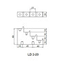 Изолятор ступенчатый силовой 7 кВ высота 60 мм [A0150100011] LD 2-20 АСКО