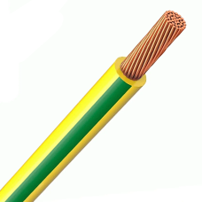 Провод медный ПВ-3нгLS(гд) 2.5 кв.мм желто-зеленый ГАЛ-КАТ [114471-1C] мягкий одножильный-многопроволочный