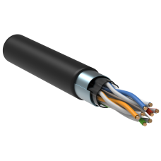 itk Кабель зв'язку вита пара f/utp, кат.6 4х2х23 (0,57мм) awg, solid, ldpe, 305м, чорний, іек [lc3-c604-339]