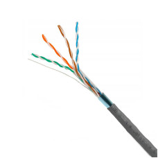 Кабель витая пара F/UTP Cat.6 4х2х23 AWG серый ЗЗЦС [1259144-1C] внутренний компьютерный
