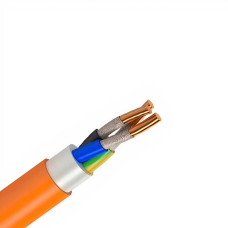 Кабель огнестойкий NHXH FE 180/E90 3x1.5 кв.мм монтажный УКРПОЖКАБЕЛЬ [53291EK-1C] жесткий трехжильный-однопроволочный
