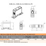 16-70мм.кв 150А 1⇒1 Клемма вводная силовая 690V AC синий [1102420] EDBS-50B/N ETI