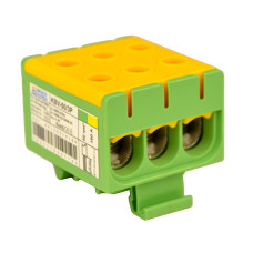 2,5-50мм.кв 160А 3⇒3 Клемма вводная силовая 800V AC желто-зеленая [A0130010185] KBV АСКО
