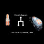 0,08-4мм.кв 32А 1⇒2 проходная наборная клемма 39х13х14,5мм [F12T] TACTIX оранжевый рычаг