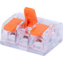 0,5-2,5мм.кв 32А 1⇒2 соединительная одинарная клемма 23x22.1x11.6мм [p0660109] E.NEXT e.lc.pro.tr.pl.3 оранжевый рычаг