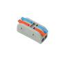 0,08-4мм.кв 32А 2х1⇒2х1 проходная одинарная клемма 30х13х13,5мм [CT2-2M] TACTIX цветные рычаги