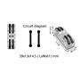 0,08-4мм.кв 32А 2х1⇒2х1 проходная одинарная клемма 39х13х14,5мм [CT422TD] TACTIX черный рычаг