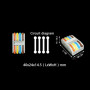 0,08-4мм.кв 32А 4х1⇒4х1 проходная одинарная клемма 40х24х14,5мм [CT424c] TACTIX цветные рычаги
