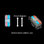 0,5-4мм.кв 32А 2х1⇒2х1 проходная одинарная клемма 29х12,4х9,5мм [CT2T] TACTIX цветные рычаги