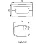 Коробка влагозащитная 52x38x26мм IPX8 PP для клемм универсальных зеленая [A0280010031] CNP3103 АСКО