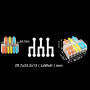 Набор клемм 0,08-4мм.кв 32А 1⇒3+1⇒3+1⇒3 разветвляющая одинарная 29,7х33,2х13мм (15шт) [DF-63T-15box] TACTIX цветные рычаги