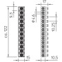 12Р 16А 1-2,5мм.кв Клеммная колодка двухсторонняя разноцветные (упак. 10шт) [2055023] OBO bettermann